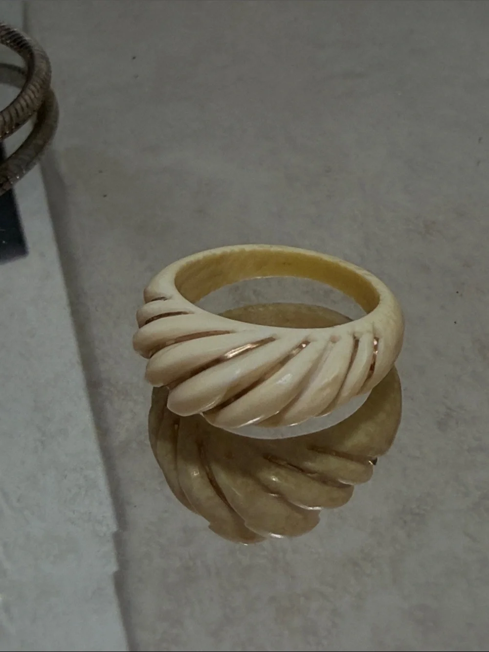 Real Gold Bone Ring
